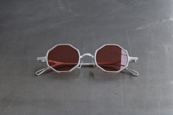 Rigards Octagonal Glasses RG0088ST White